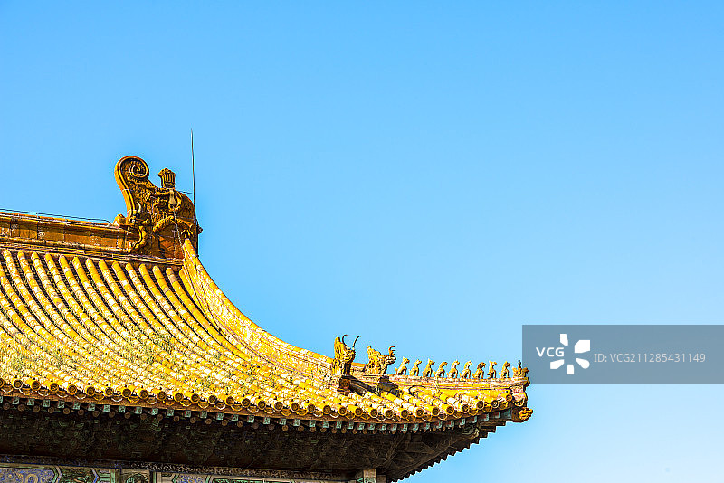 故宫屋脊神兽图片素材