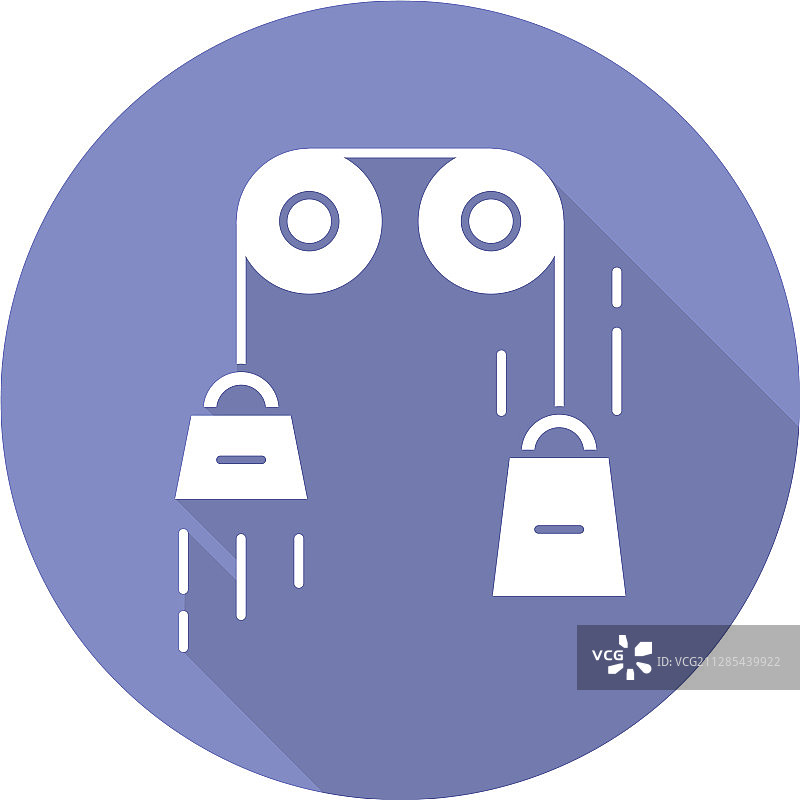 古典物理学蓝紫色扁平设计图片素材