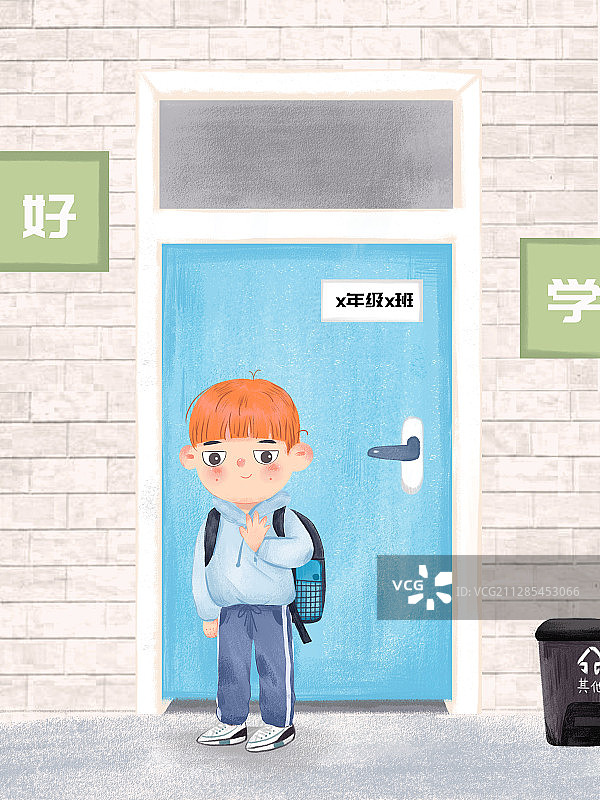 小学生上学图片素材