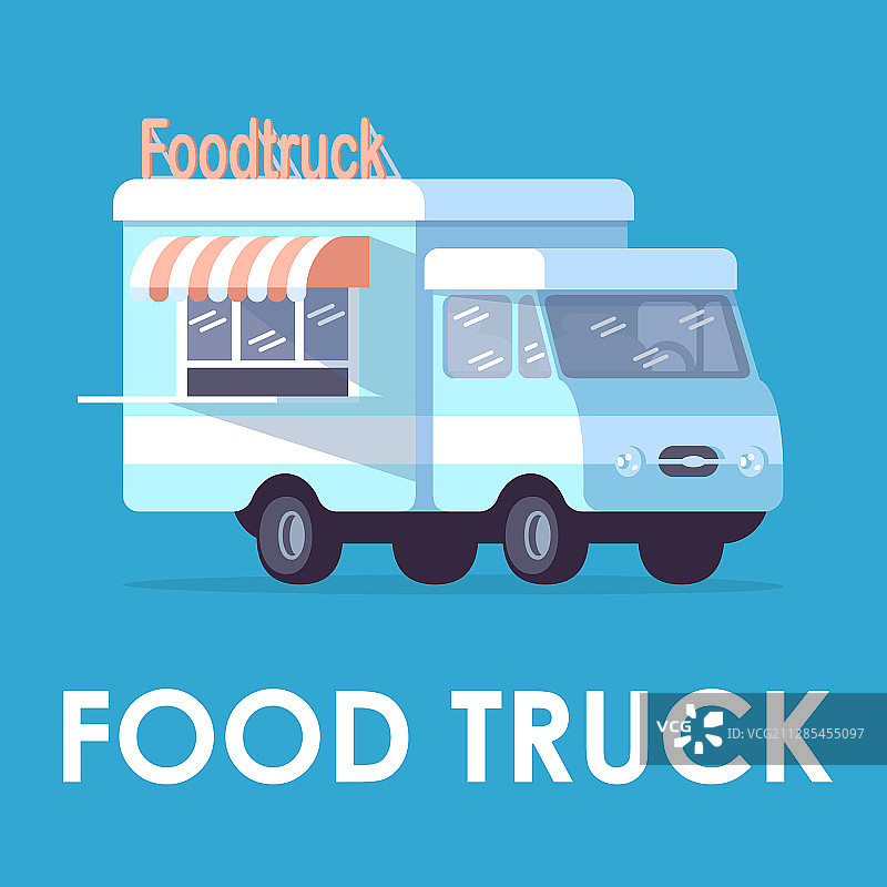 移动快餐车海报模板图片素材