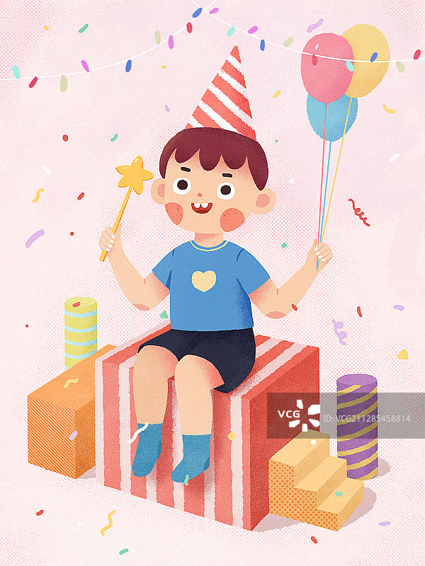 儿童节主题插画图片素材