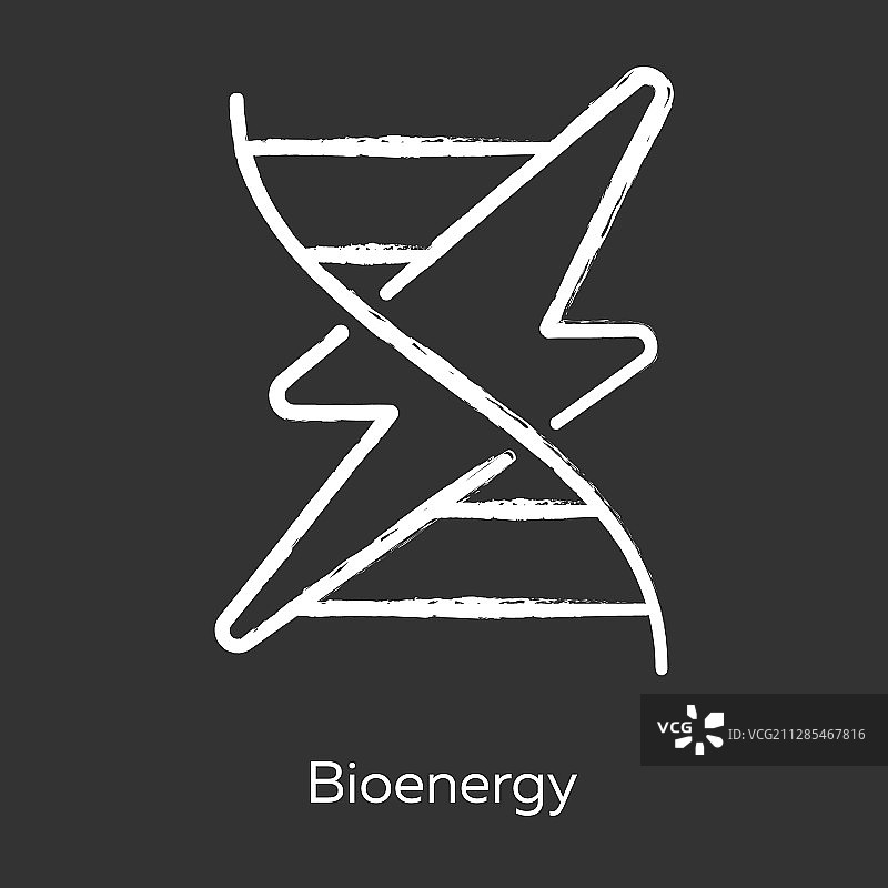 生物能源与生物燃料粉笔图标图片素材