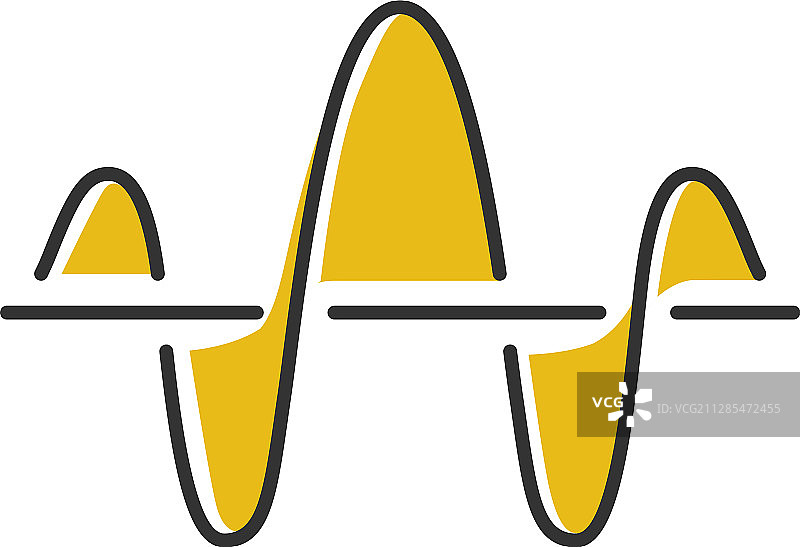 声波彩色图标功能和轴音乐图片素材