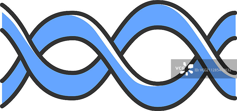 交织的波浪彩色图标音乐节奏图片素材