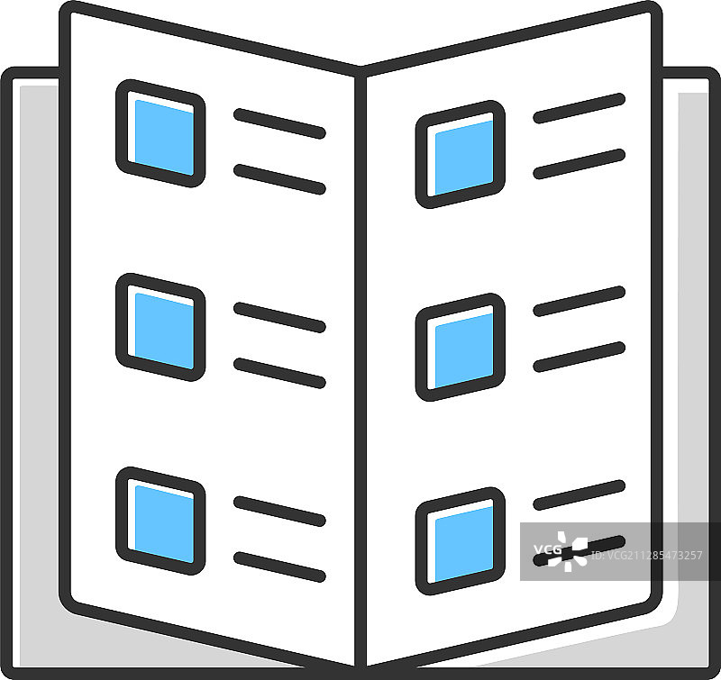 商务目录参考书彩色图标图片素材