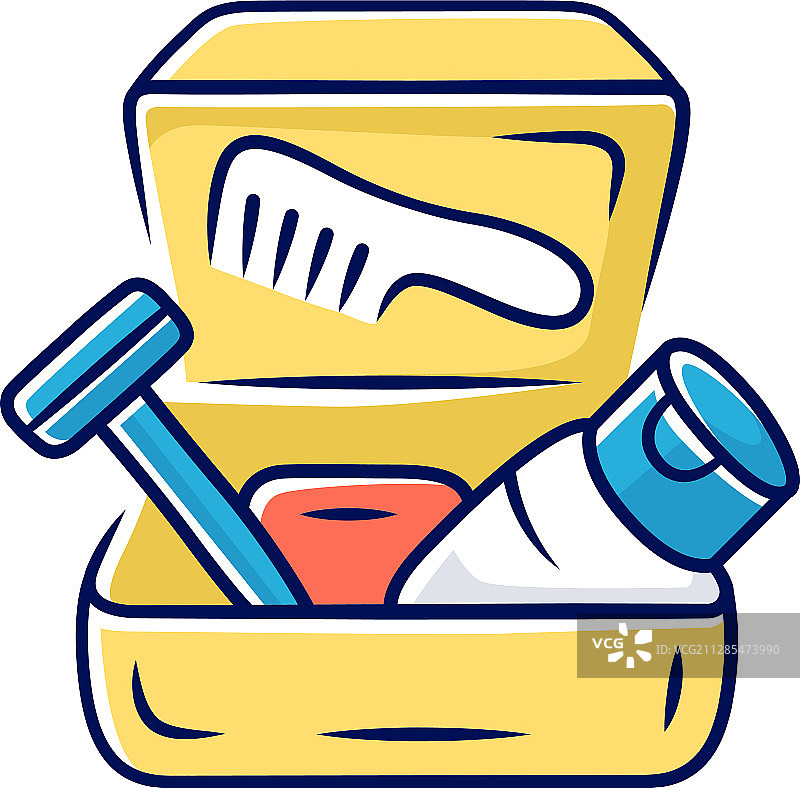 化妆包彩色图标图片素材