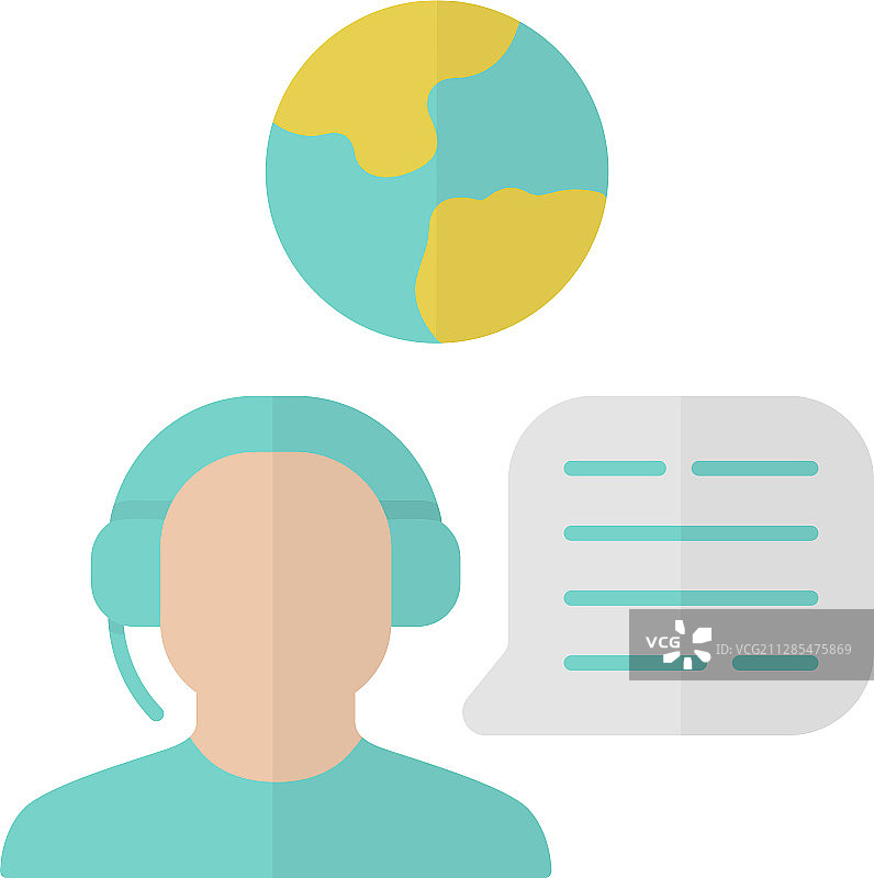 移民顾问扁平风长阴影设计图片素材