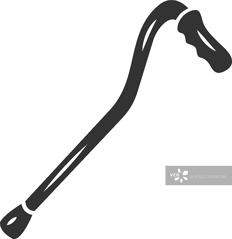 手杖图标，辅助行走设备图片素材