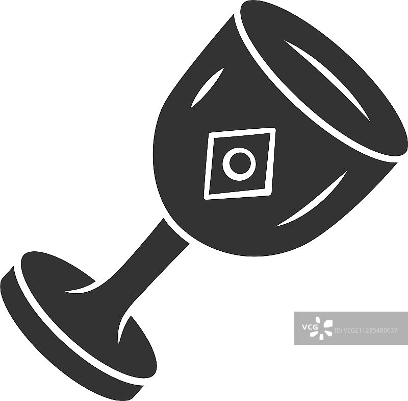 中世纪圣杯图标剪影符号图片素材