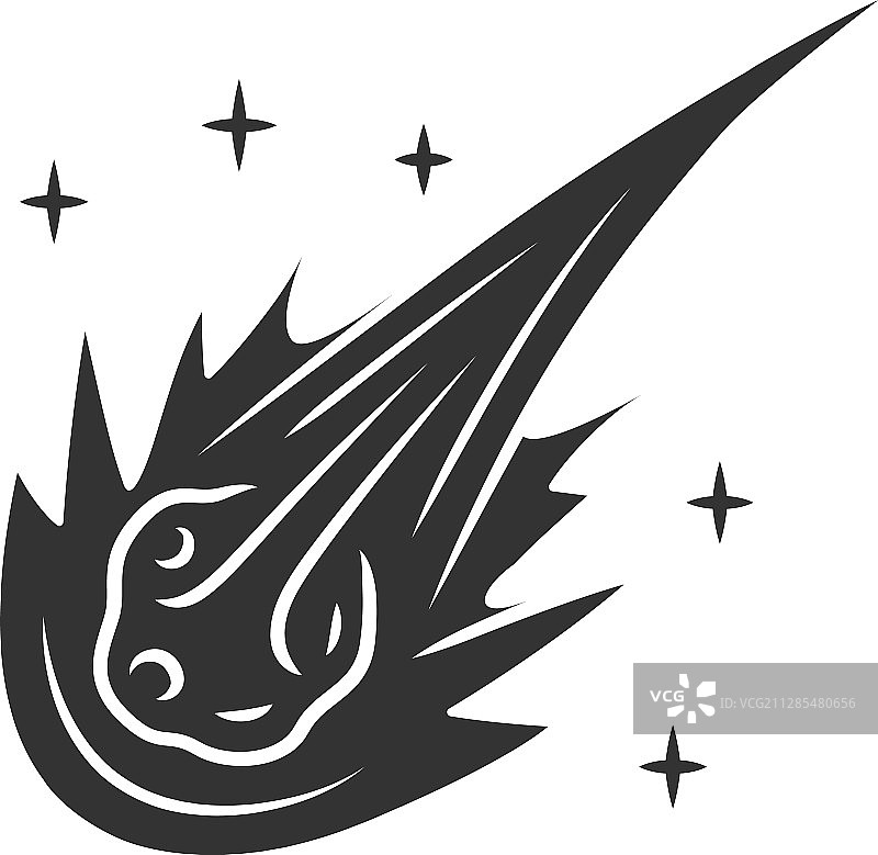 彗星陨石图标图片素材