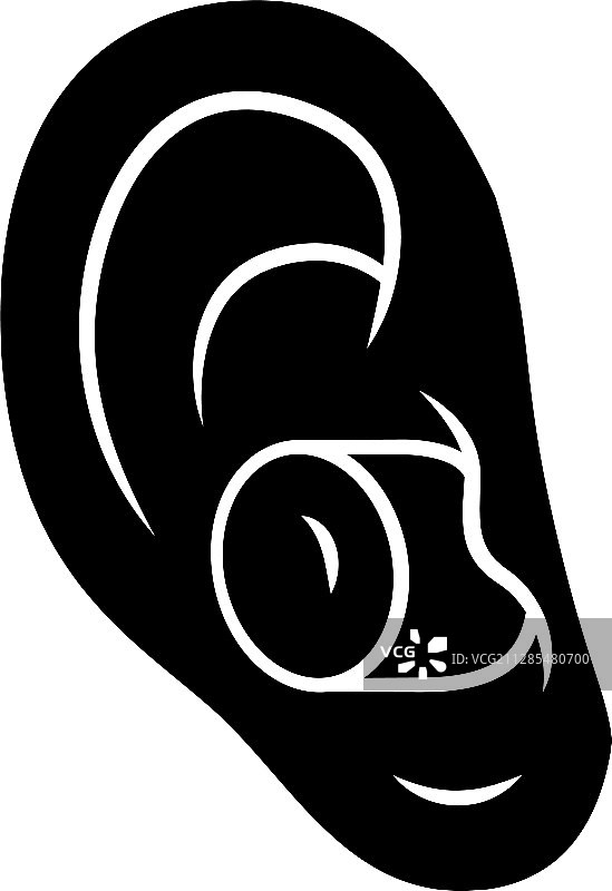 硅胶降噪耳塞图标图片素材