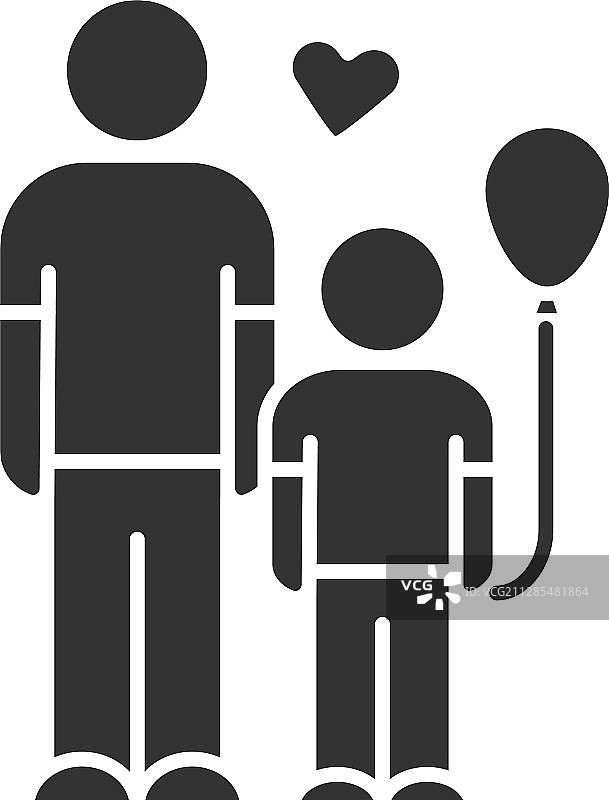 孤儿帮助标志儿童收养计划图片素材