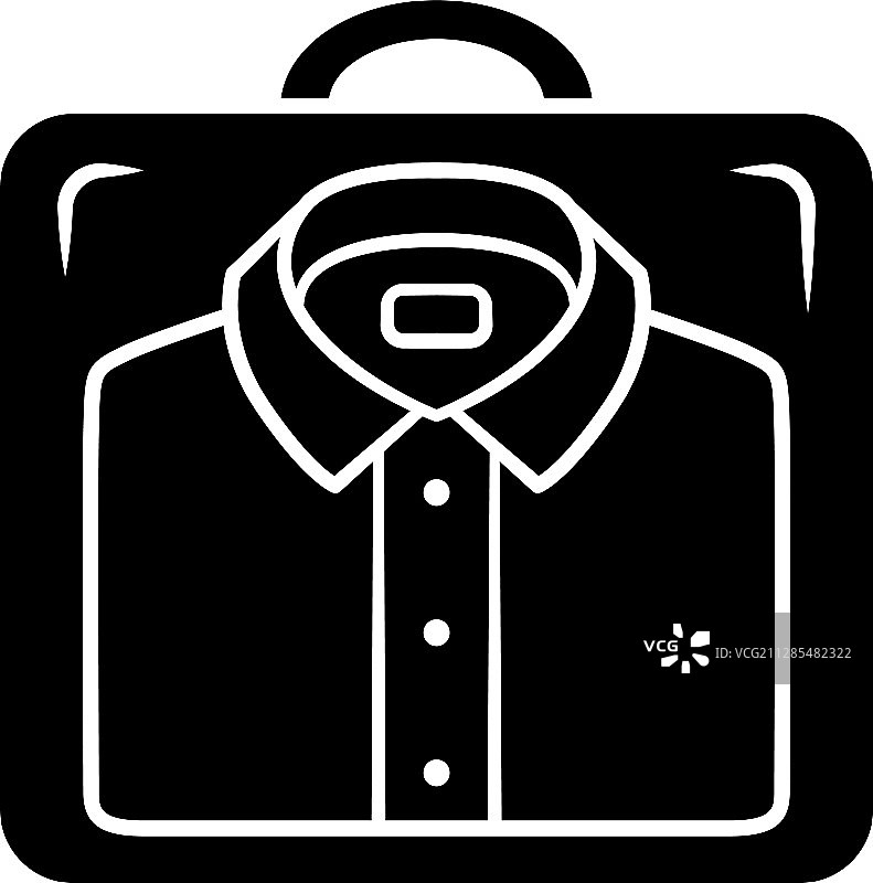 透明塑料衬衫收纳盒图标图片素材