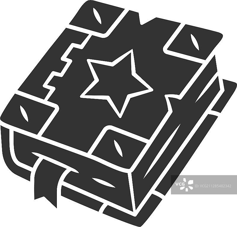 魔法书轮廓图标图片素材