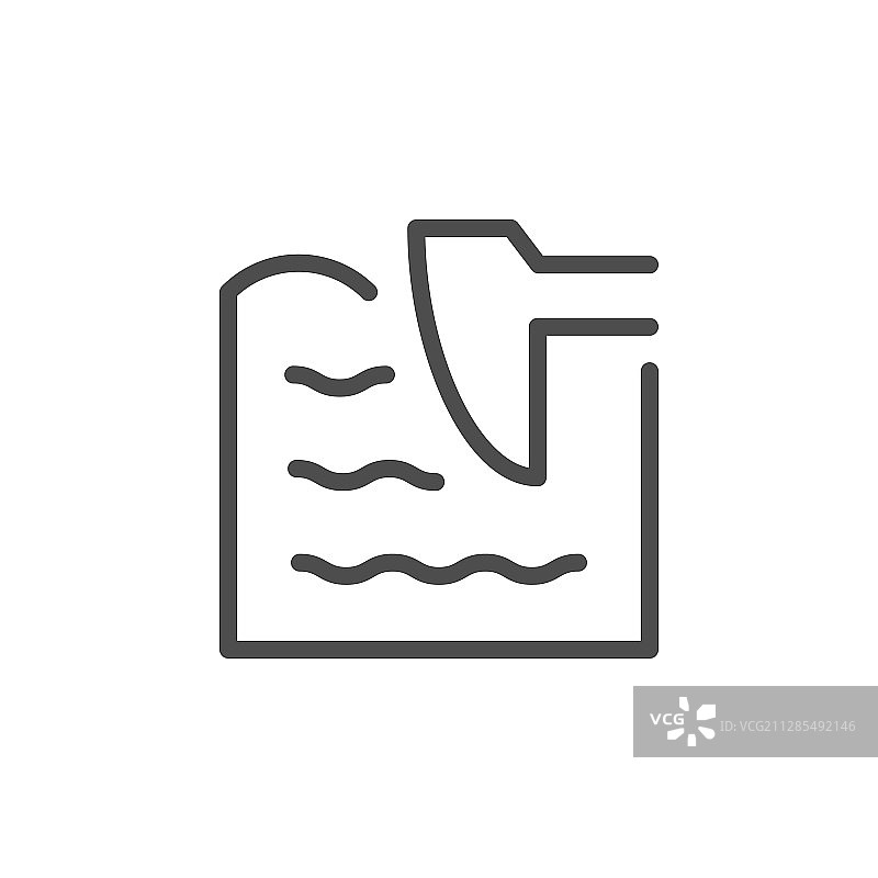 土地耕作线轮廓图标图片素材