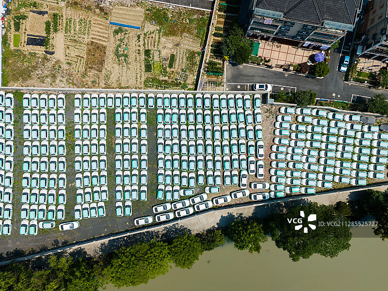 杭州拱墅区的废弃停车场图片素材