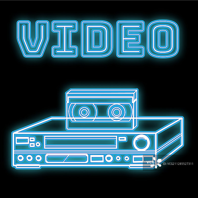 蓝色霓虹抽象背景图片素材