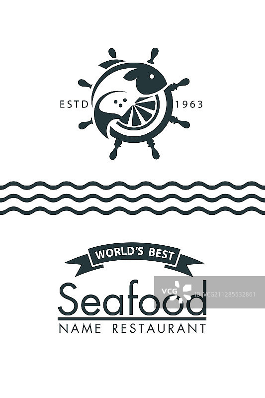 海鲜菜单设计图片素材