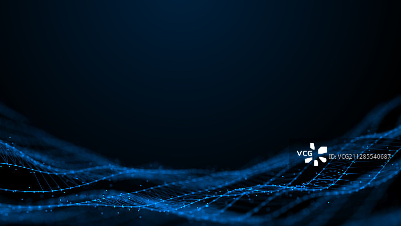 科技粒子线条网络空间图片素材