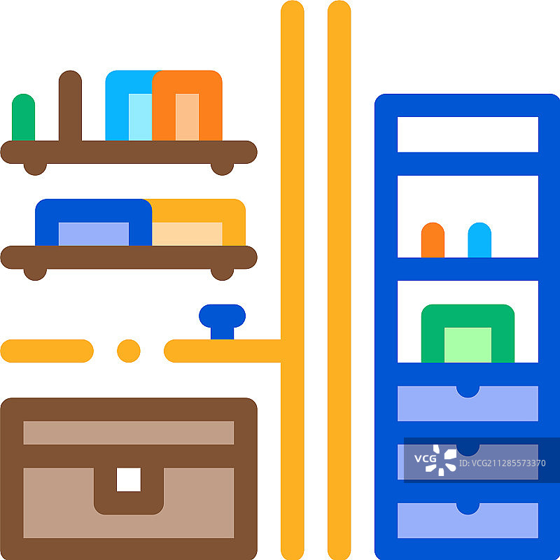 抽屉柜图标轮廓图片素材