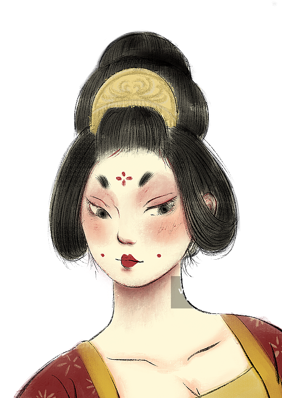 唐朝仕女图片素材