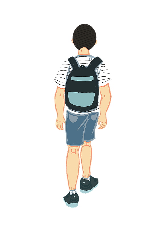 男生背影图片素材