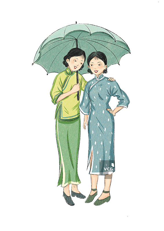旗袍女子图片素材