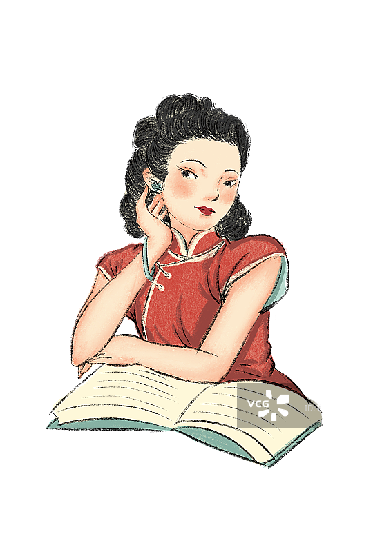 旗袍女子图片素材