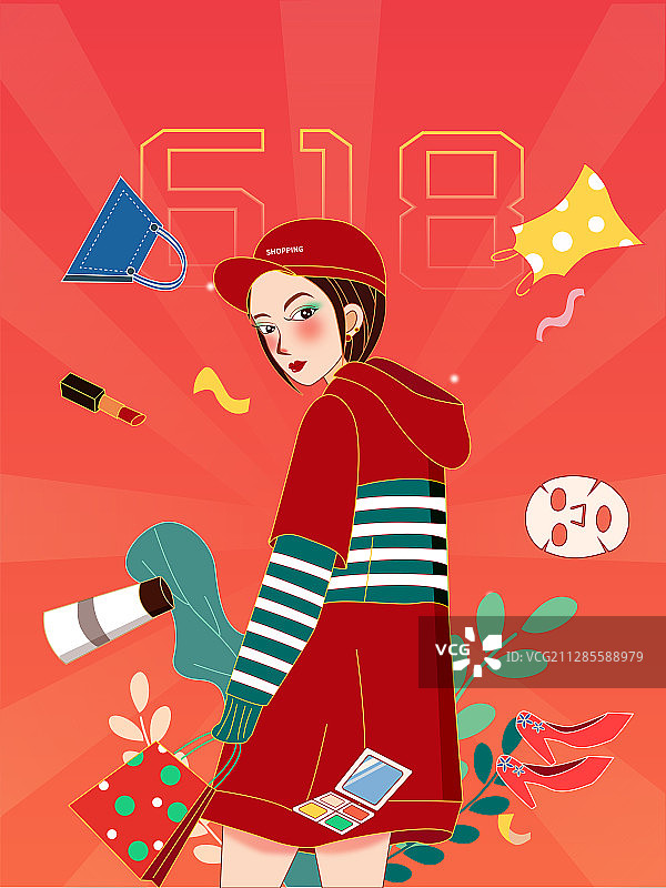 卫衣女孩图片素材