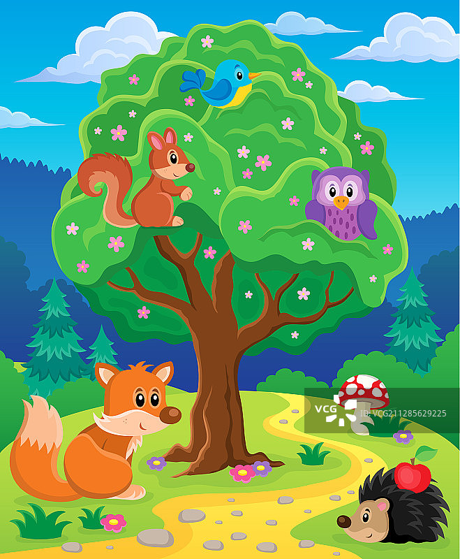 森林动物主题图片3图片素材