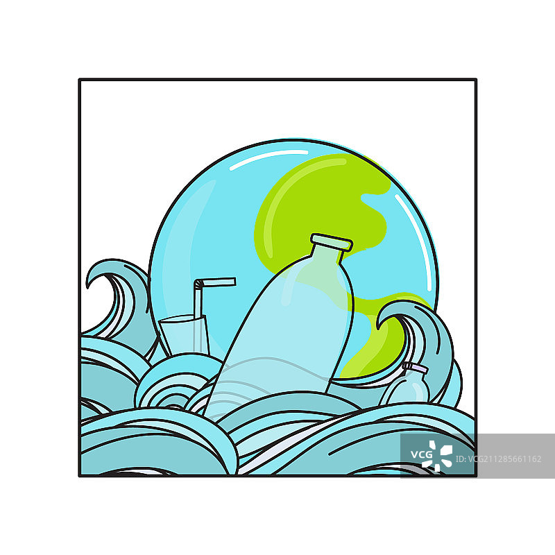 停止海洋塑料污染图片素材