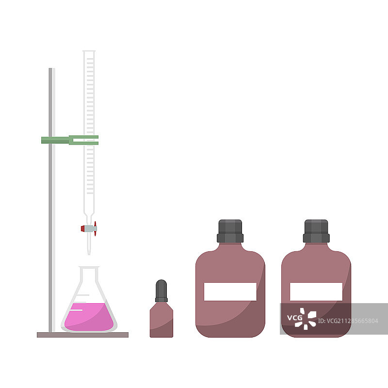 化学实验室酸碱滴定设备图片素材
