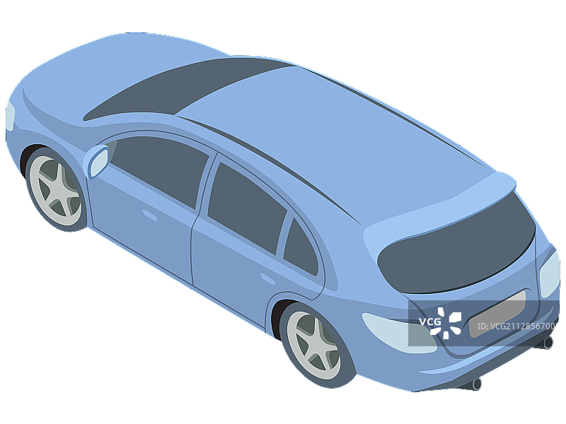 蓝色的汽车图片素材