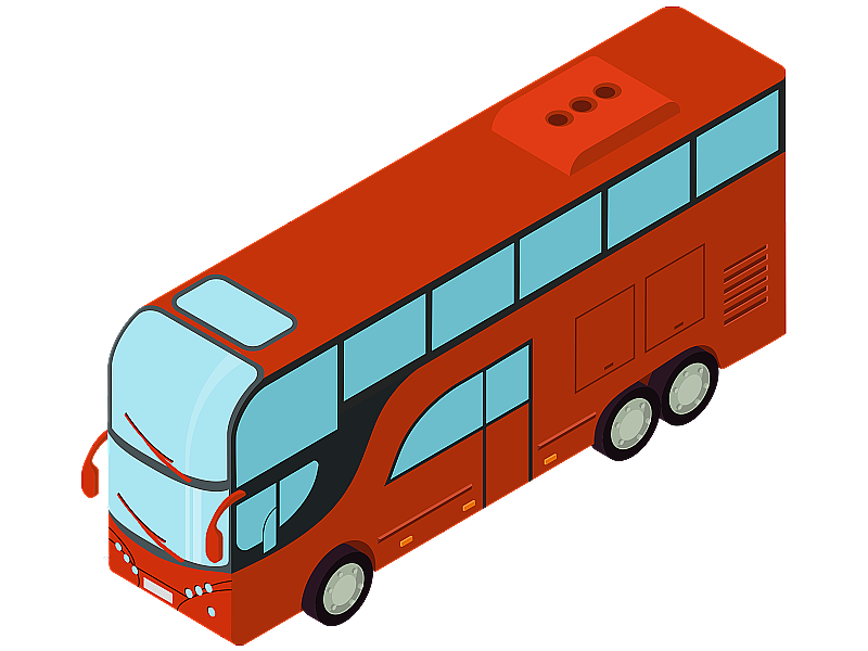 双层公交车图片素材