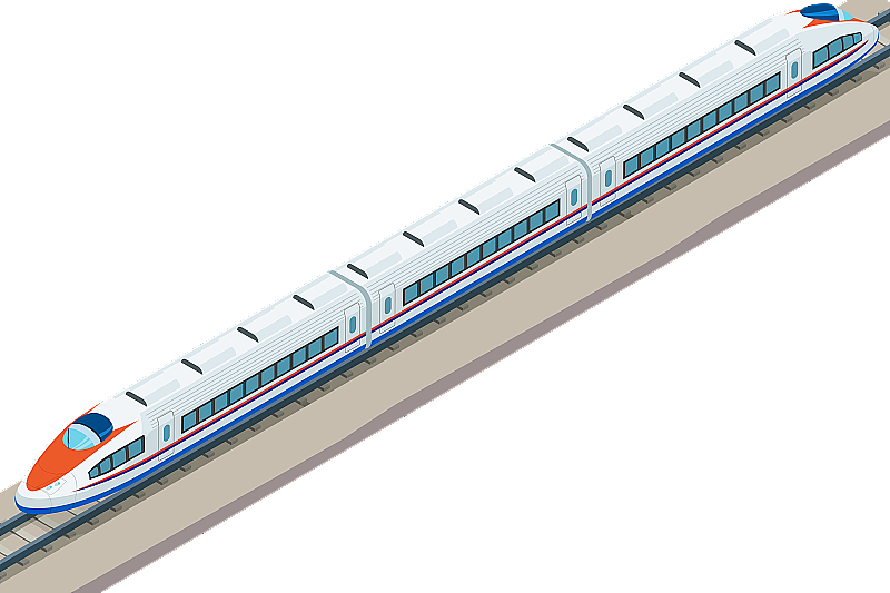 春运途中的火车图片素材