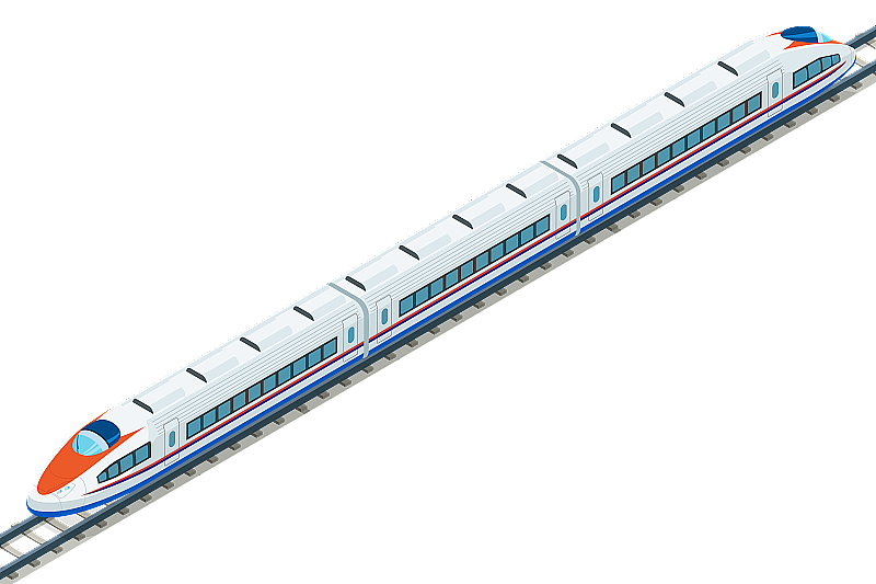 春运途中的火车图片素材