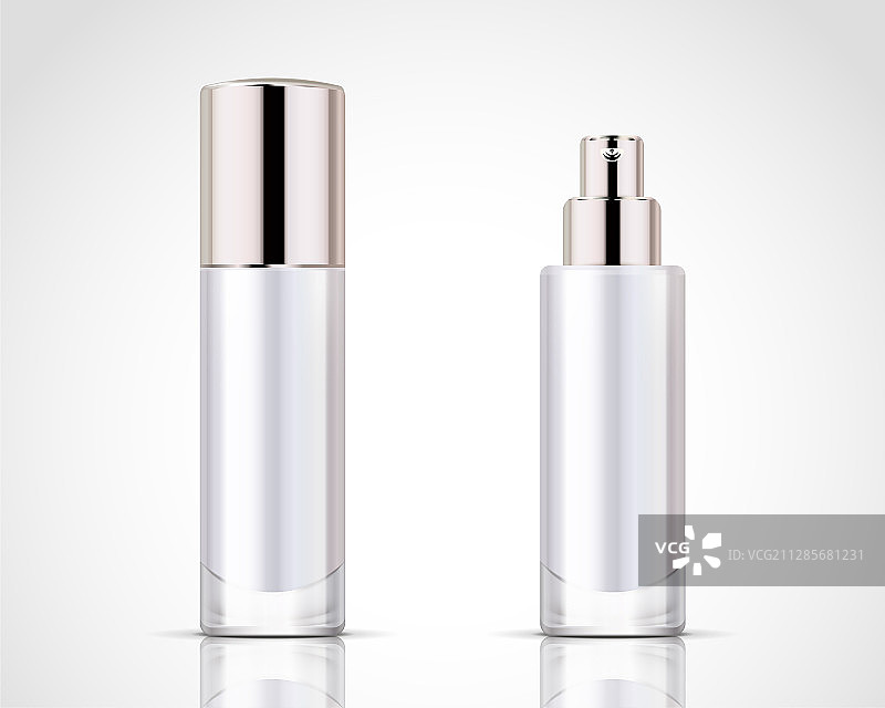 白色美妆品空白素材矢量图片素材