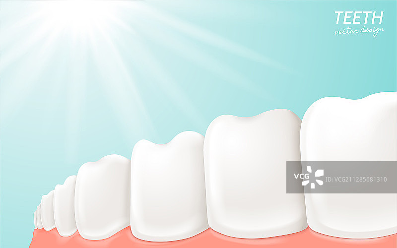 牙齒與牙齦特寫图片素材