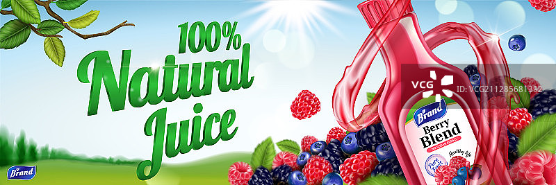 莓果果汁海报图片素材