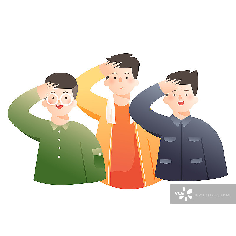 人民群众庆祝矢量插画图片素材