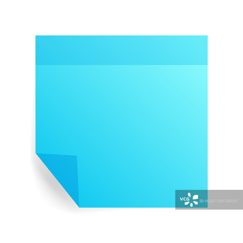 空白方形褶皱便签贴纸样机图片素材