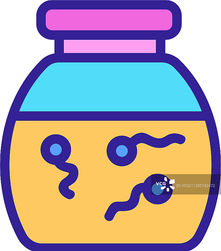 精子图标轮廓符号图片素材