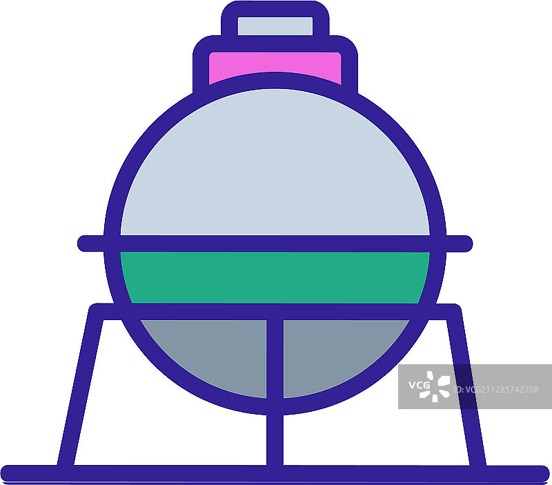 燃油图标存储隔离轮廓图片素材