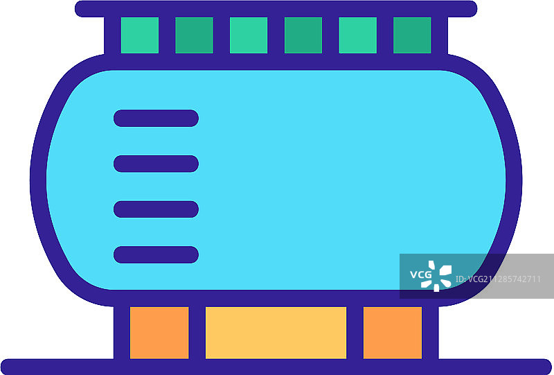 燃气罐轮廓图标图片素材
