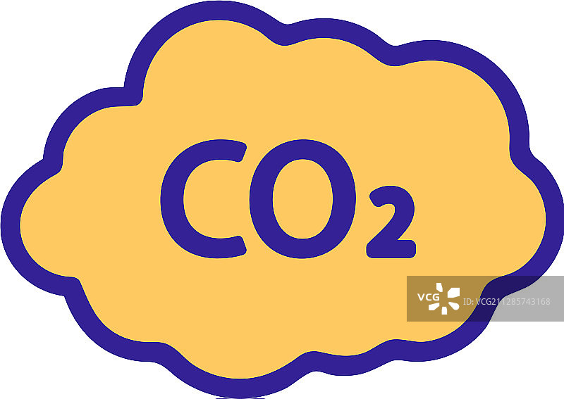 二氧化碳轮廓图标图片素材