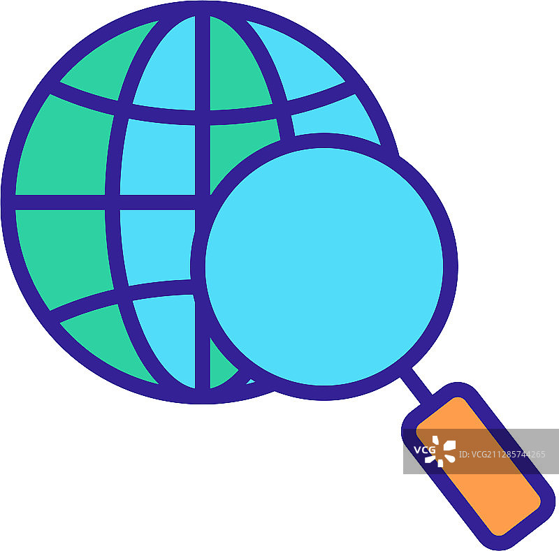 探索星球图标轮廓图片素材
