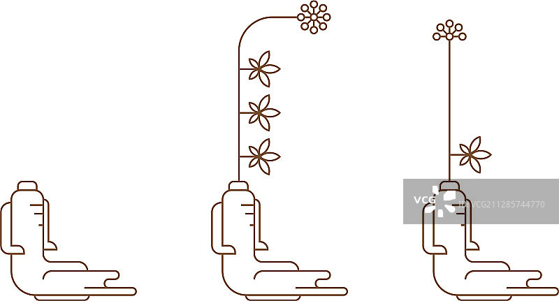 红色高丽或中国的人参根图标图片素材