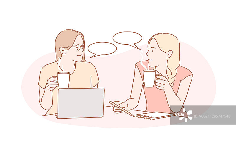 工作友谊沟通概念图片素材