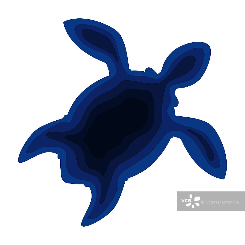 蓝色海龟图片素材