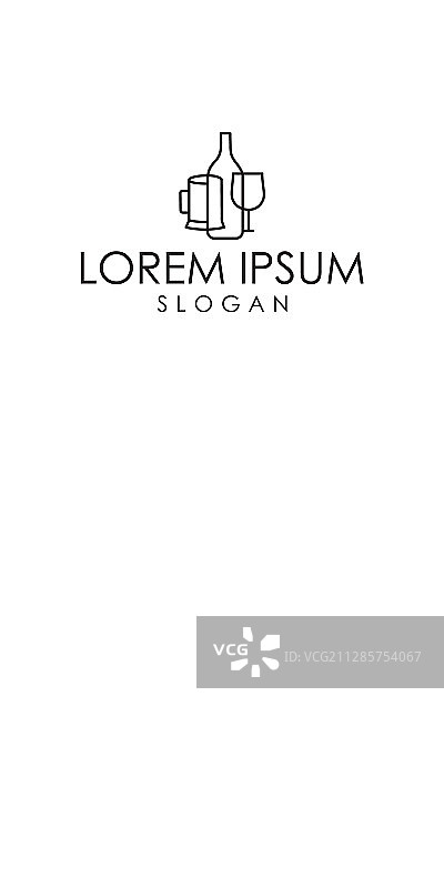 瓶子抽象图形标志图片素材